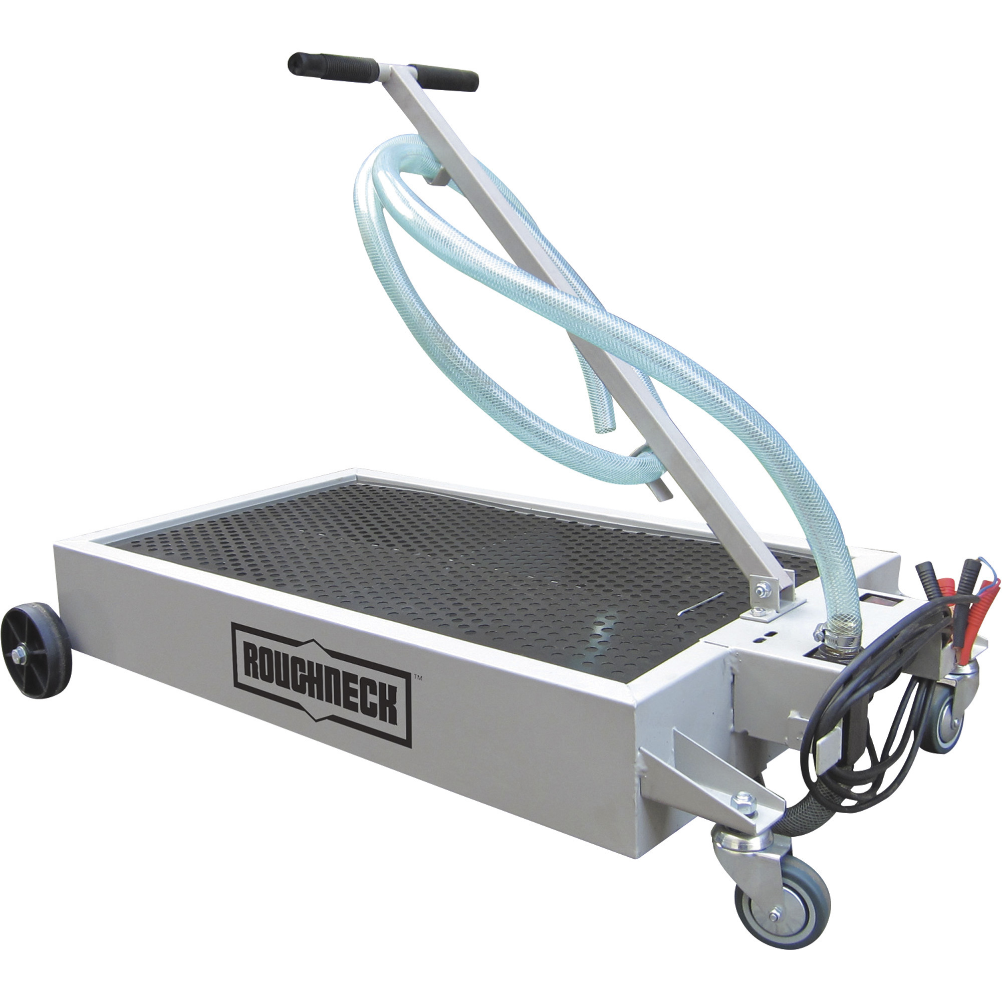 Roughneck Low-Profile Oil Drain, 15 Gallons, 12 Volts, 10.5 GPM Pump, Steel